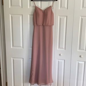 Dusty rose Azazie dress